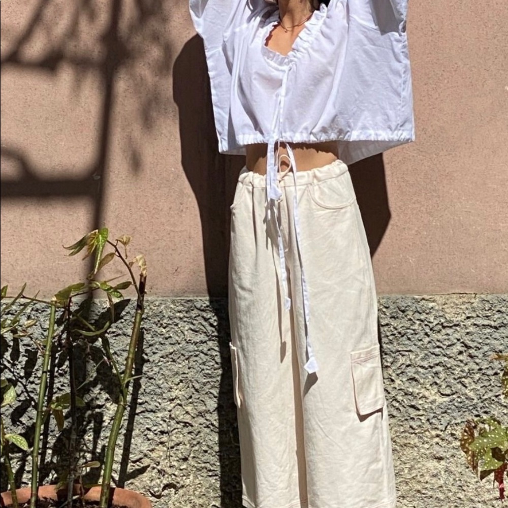 Emily Levine wide leg El Cargo Crop.